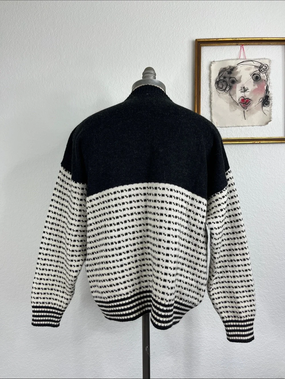 VTG Wool Norwegian Hardware Knit Dale of Norway Style Pull Over Sweater - Picture 5 of 9